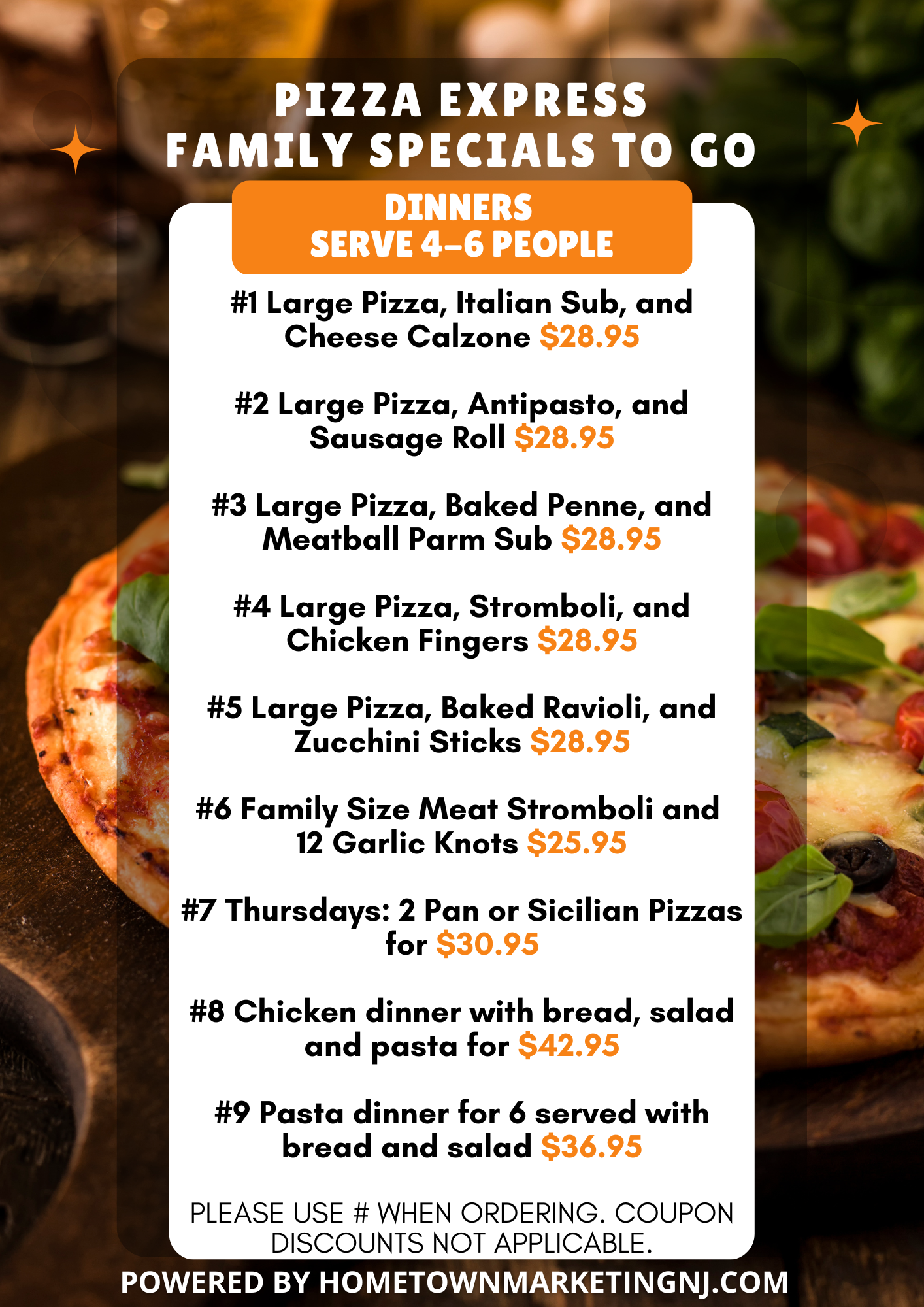 Pizza Express Family Specials 